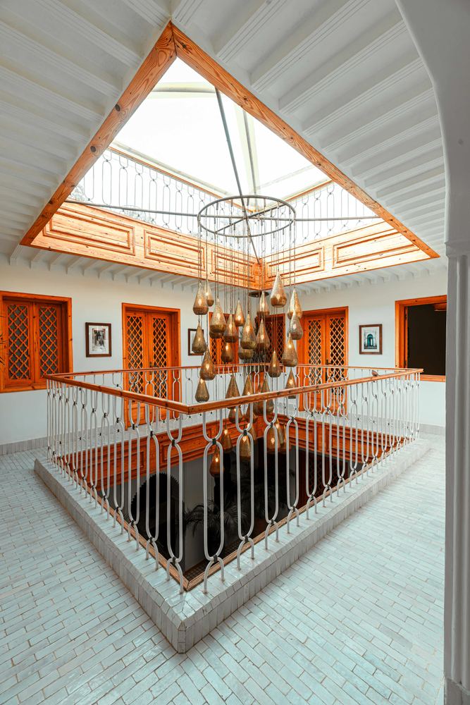 Le patio sous la verrière